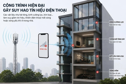 Vì Sao Nhà Càng Hiện Đại Thì Điện Thoại Càng Dễ Mất Sóng?