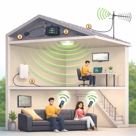 Kích Sóng Điện Thoại - Cách Tiếp Cận Kỹ Thuật Để Cải Thiện Tín Hiệu Di Động Trong Nhà