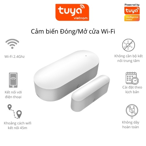 Cảm Biến Phát Hiện Đóng Mở Cửa Ngăn Kéo Két Thông Minh TUYA Wifi Zigbee Tạo Kịch Bản Nhà Thông Minh Tự Động