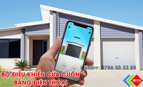 Điều Khiển Đóng Mở Cửa Cuốn Bằng Điện Thoại Thông Minh