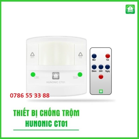 Thiết bị chống trộm HUNONIC wifi cảm biến chuyển động cảnh báo đột nhập thông báo có khách ra vào cửa hàng từ xa qua điện thoại