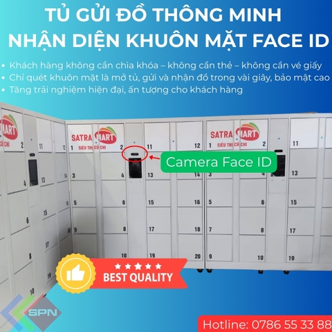 Tủ gửi đồ thông minh nhận diện khuôn mặt Face ID