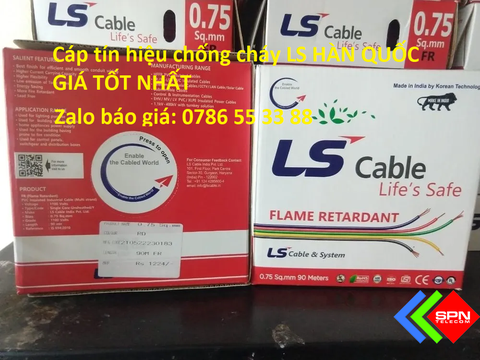 Cáp chống cháy LS giá tốt nhất chính hãng chống nhiễu chuyên dùng truyền tín hiệu báo cháy điều khiển các công trình điện nhẹ thầu thi công xây dựng