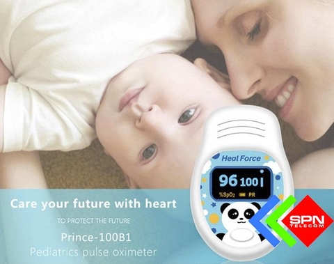 Máy đo nồng độ oxy SPO2 trong máu cho trẻ em Heal Force Prince-100D cao cấp