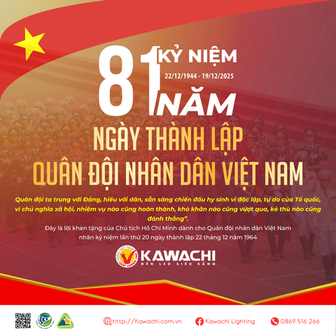 CHÀO MỪNG KỈ NIỆM 81 NĂM NGÀY THÀNH LẬP QUÂN ĐỘI NHÂN DÂN VIỆT NAM (22/12/1944 - 22/12/2025)