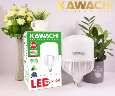 ĐÈN LED TRỤ NHÔM KAWACHI THẾ HỆ MỚI - ÁNH SÁNG TRẮNG TỰ NHIÊN KHÔNG GÂY HẠI CHO MẮT