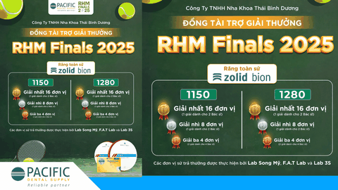 Công ty TNHH Nha Khoa Thái Bình Dương đồng tài trợ giải thưởng RHM Finals 2025