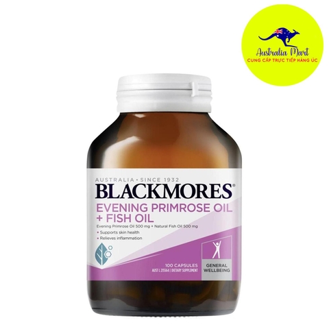Blackmores Evening + Fish Oil - Viên uống tinh dầu hoa anh thảo kết hợp với dầu cá (100 viên)