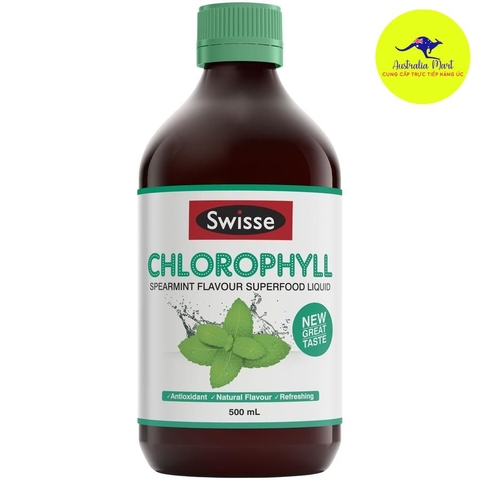Swisse Chlorophyll Mint - Nước diệp lục vị bạc hà (500ml)