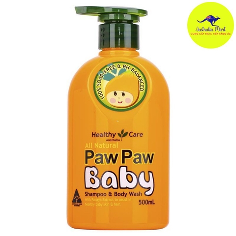 Healthy Care All Natural Paw Paw Baby 500ml - Sữa tắm đu đủ cho bé (500ml)