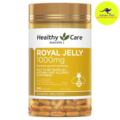 Healthy Care Royal Jelly 1000mg - Viên uống sữa ong chúa (365 viên)