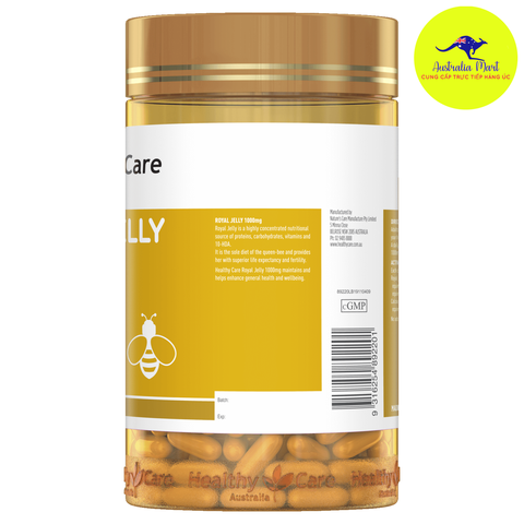 Healthy Care Royal Jelly 1000mg - Viên uống sữa ong chúa (365 viên)