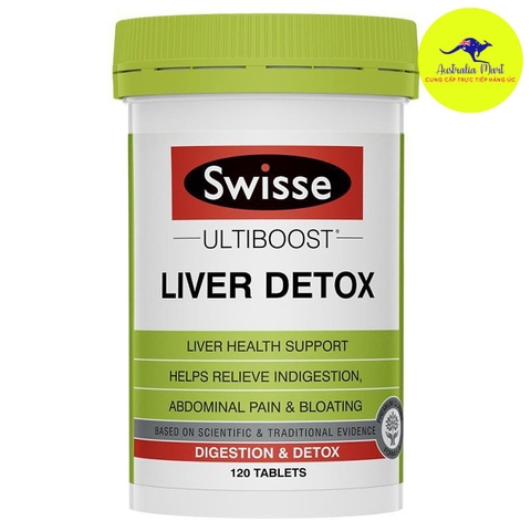 Swisse Liver Detox - Viên uống hỗ trợ giải độc gan (120 viên)