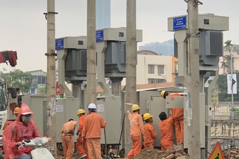 EVNHANOI “dồn sức” thi công xây dựng trạm biến áp 110kV Phú Xuyên