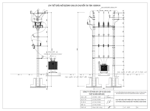 DỰ ÁN THIẾT KẾ, THI CÔNG TBA CÔNG TY CP CÔNG NGHỆ MÔI TRƯỜNG XANH MHB