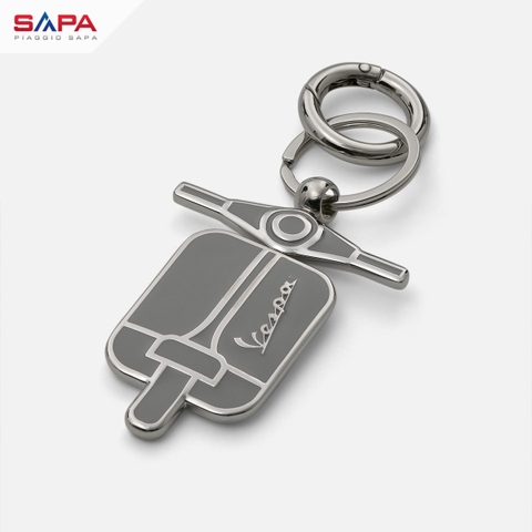 Móc chìa khóa Vespa DEC - Xám