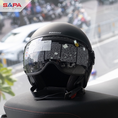 Mũ bảo hiểm Piaggio Đen