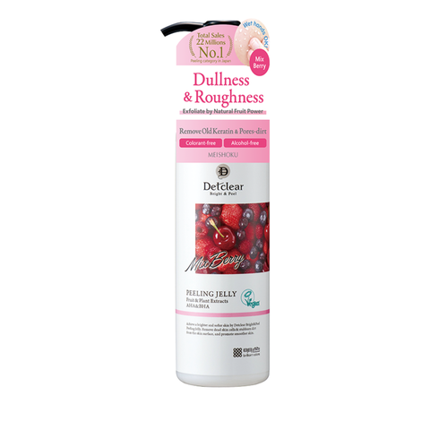 [NEW Packaging] Tẩy Tế Bào Chết Da Mặt MEISHOKU Detclear AHA BHA (Hương dâu) 180ml