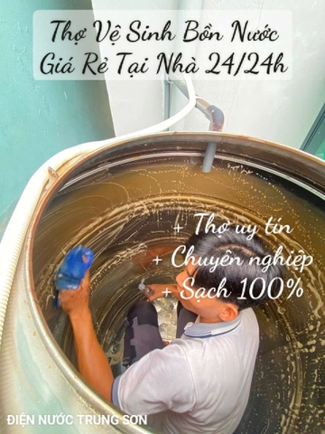 Dịch Vụ Vệ Sinh Bồn Nước Tại Nhà TPHCM Giá Rẻ, Uy Tín – Điện Nước Trung Sơn