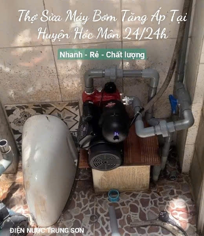 Sửa Máy Bơm Tăng Áp Tại Huyện Hóc Môn Giá Rẻ, Uy Tín [15P Có Mặt]