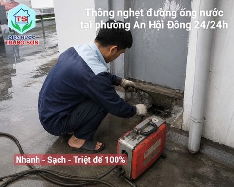 Thợ Thông Nghẹt Đường Ống Nước Tại Phường An Hội Đông Giá Rẻ, Uy Tín