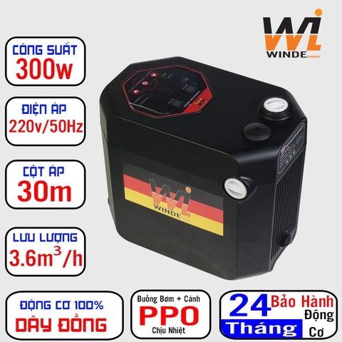 Bơm tăng áp biến tần WINDE PPO WLI 300i (300W)