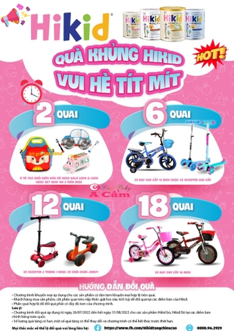 🎁 QUÀ KHỦNG HIKID - VUI HÈ TÍT MÍT