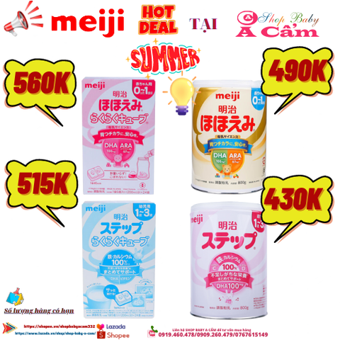 📣📣 DEAL SỐC ngày Hè -SỮA MEIJI -NỘI ĐỊA-giá cực mềm tại💥💢SHOP BABY A CẨM💢💥