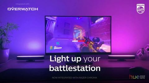Đồng bộ ánh sáng theo nhạc, game và phim với Philips Hue Sync
