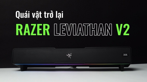 Review Razer Leviathan V2 Gaming Sound Bar với Subwoofer