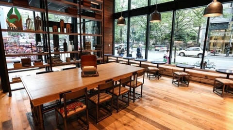 Sàn spc - Sàn nội thất quán cà phê giá rẻ chất lượng cao