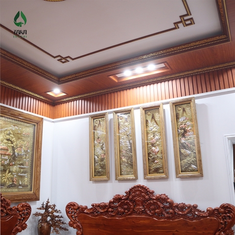 Mẫu trần nhựa nano đẹp cho phòng khách II Giải pháp hoàn hảo cho không gian hiện đại