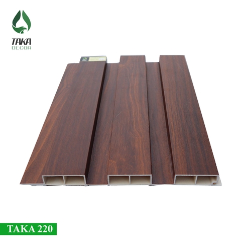 Tấm ốp lam sóng pvc màu óc chó (TAKA 220)