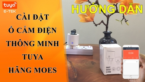 Hướng dẫn cài đặt ổ cắm điện thông minh Tuya, hãng MOES