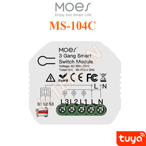 Công tắc module thông minh TUYA MS-104C