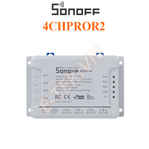 Công tắc thông minh SONOFF 4 Cổng 4CHPROR2