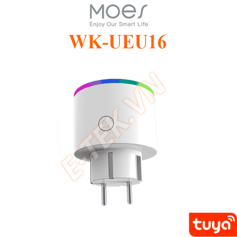 Ổ cắm điện thông minh TUYA  - tùy chỉnh mầu sắc chỉ thị.