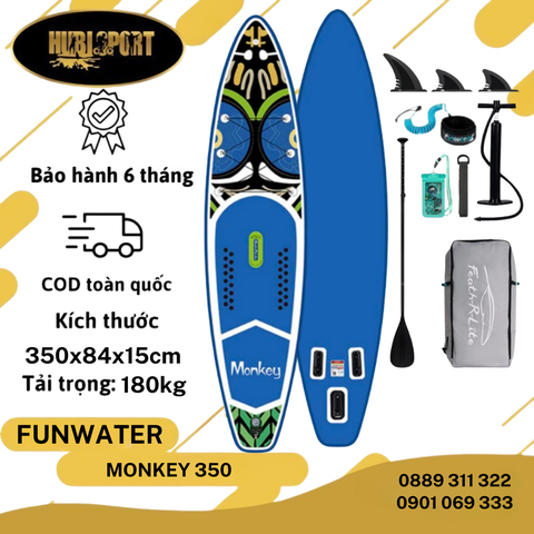 Monkey - 3m50 - FunWater - Thuyền SUP / Ván chèo đứng bơm hơi (02E)