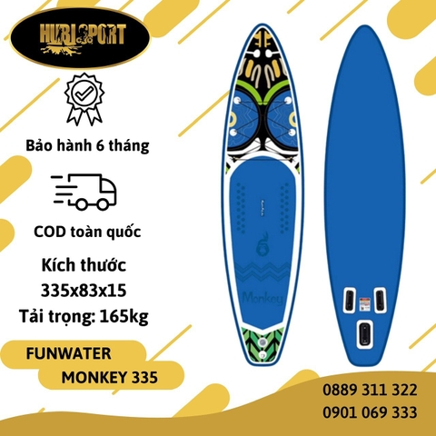 Monkey - 3m35 - FunWater - Thuyền SUP / Ván chèo đứng bơm hơi (02D)