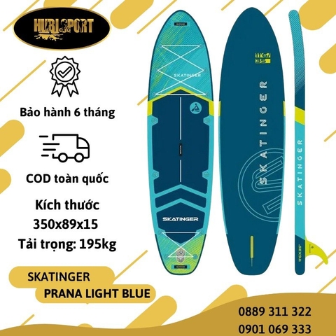 Prana Light Blue 11'6''- Skatinger - Thuyền SUP / Ván chèo đứng bơm hơi