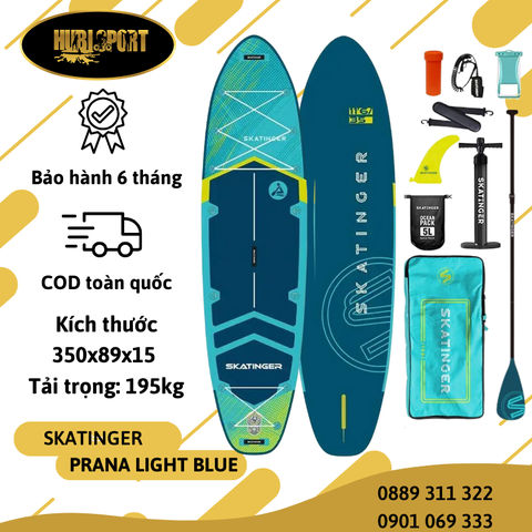 Prana Light Blue 11'6''- Skatinger - Thuyền SUP / Ván chèo đứng bơm hơi