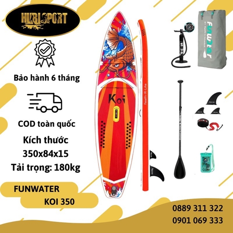 KOI - 3m50 - FunWater - Thuyền SUP / Ván chèo đứng bơm hơi (01E)