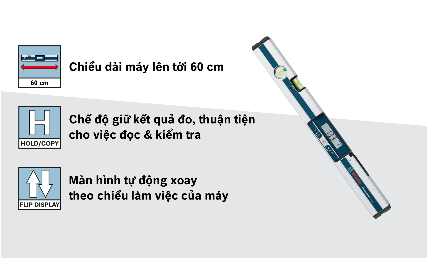 Máy đo độ nghiêng kỹ thuật số Bosch GIM 60