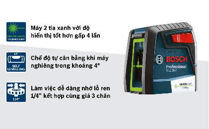 Máy cân mực laser tia xanh GLL 30 G