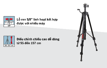 Giá ba chân Bosch BT 150 5/8''
