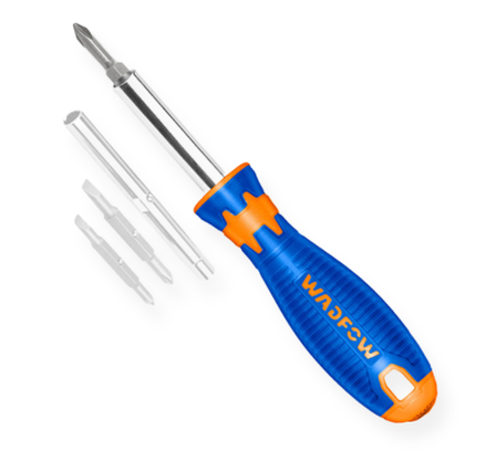 Tuốc nơ vít bake 6x150 cán bọc cao su Wadfow WSD2211