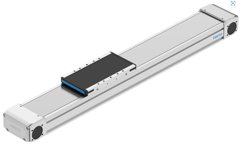 Toothed belt axis ELGD-TB-KF-WD-100-500-0H-L-PU2
