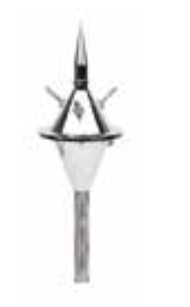 Forend ESE lightning conductors