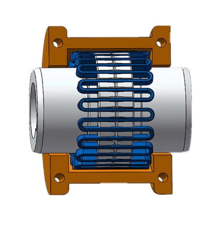 Khớp nối trục côn lò xo Serpentine bằng thép mềm dẻo