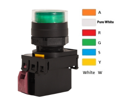 Nút nhấn mặt tròn GW1B-V4E10R